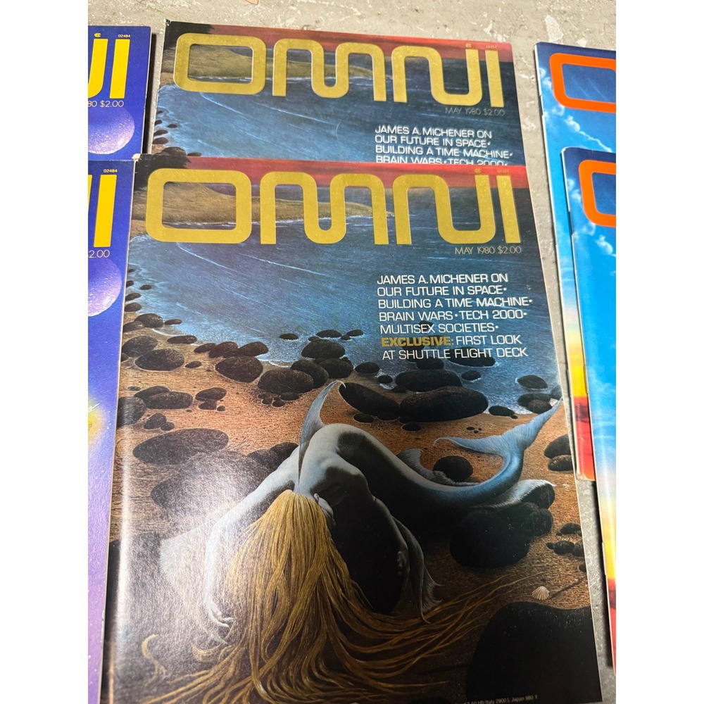 Lot of 10 Vintage OMNI Magazines 1980 Science Fiction Fact Carl Sagan 2nd Anniv - Picture 4 of 16